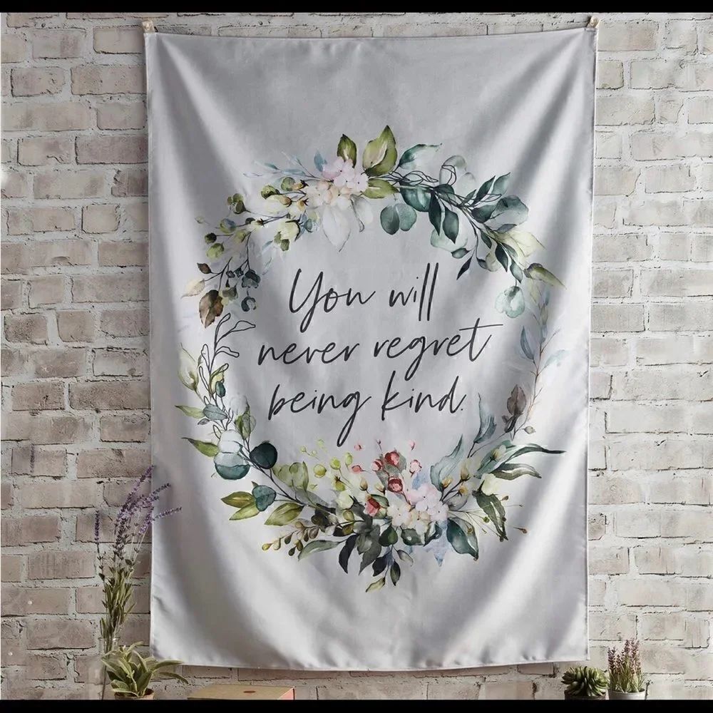 Creative Brands Faithworks-Wall Banner, 39 x 55-Inch, Never Regret being kind